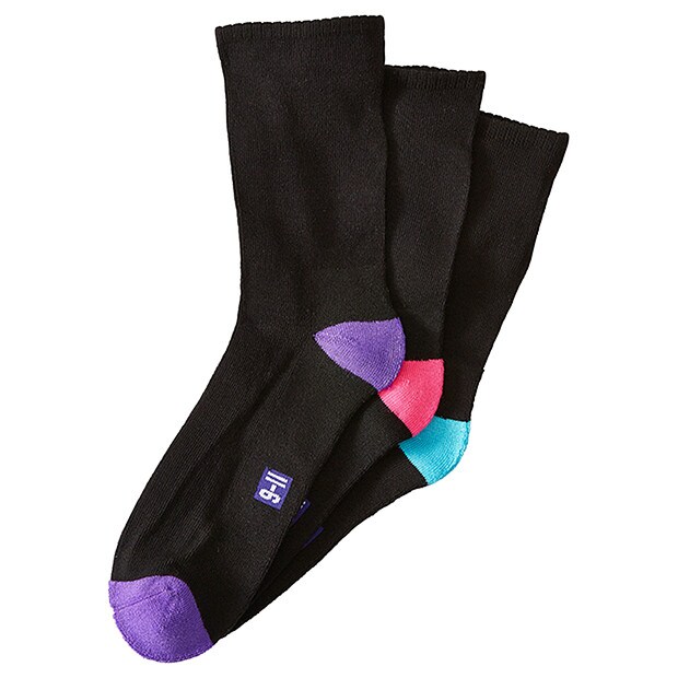 3 Pack All Day Cushion Foot Socks - Black 3 Pack All Day Cushion Foot Socks - Black