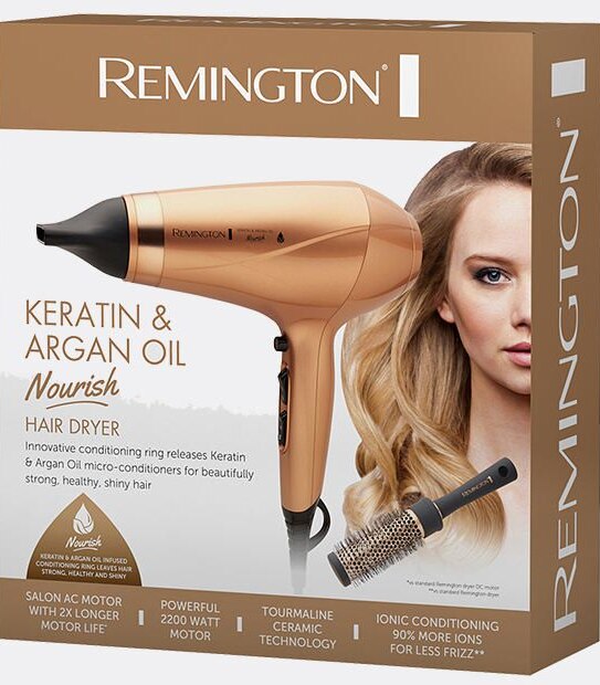 Remington Keratin & Argan Oil Nourish Hair Dryer Target Australia