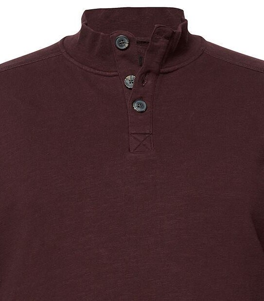 Mr Big Button Neck Sweat Top
