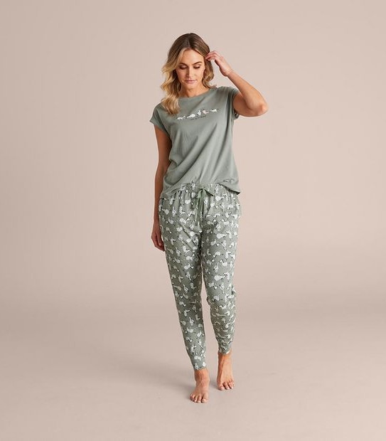 Printed Sleep Jogger Pants