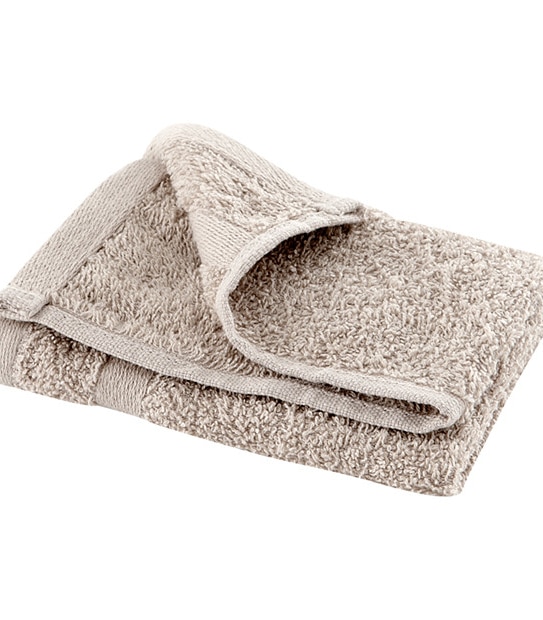 essentials 2 Pack Face Washers - Tan