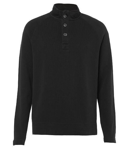 Button Neck Sweat Top