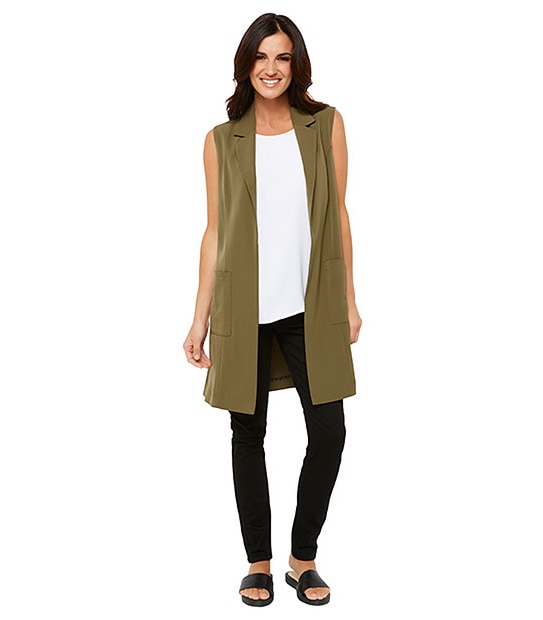Luxe Duster Coat - Khaki