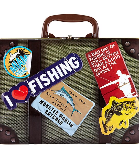 Gone Fishing Travel Tin Filled With Shortbread