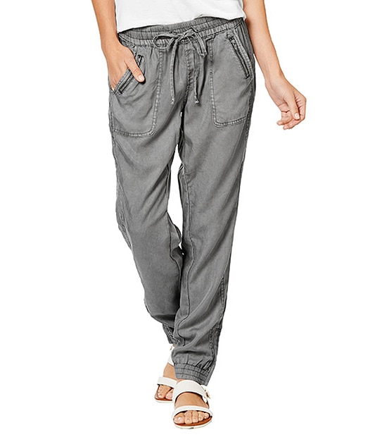 Pull-On Jogger Pants - Grey Wash