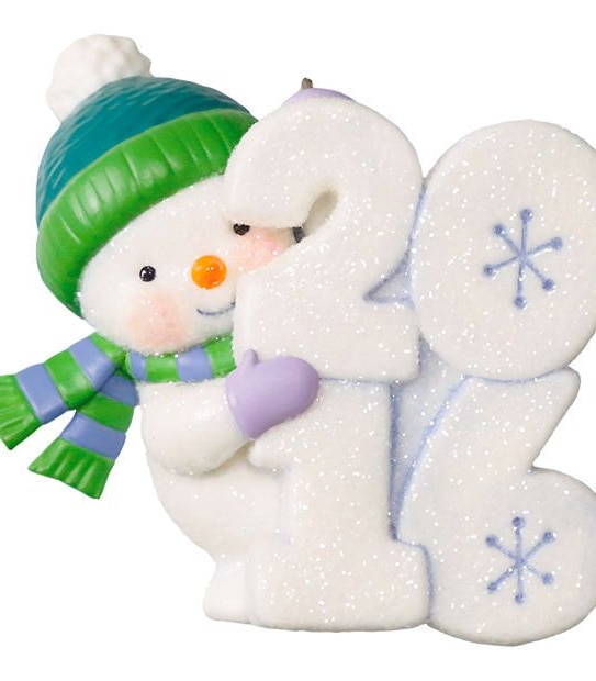 Hallmark Frosty Fun Decade Peek-A-Boo Ornament