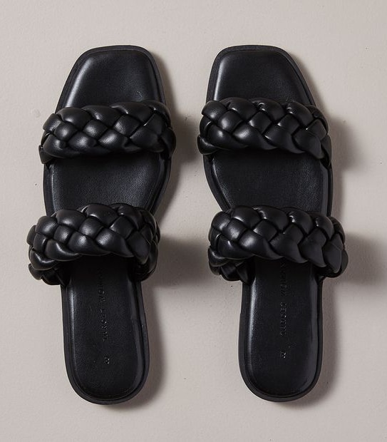 Womens Monty Two Band Braid Slides