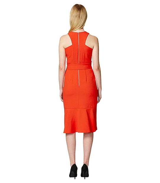 Yours Sincerely Frill Back Dress - Red