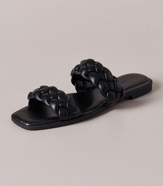 Womens Monty Two Band Braid Slides