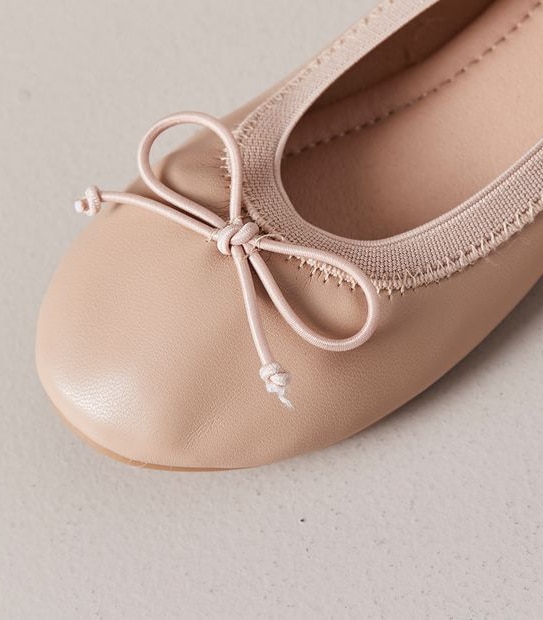 Kids Junior Elasticated Ballet Flats