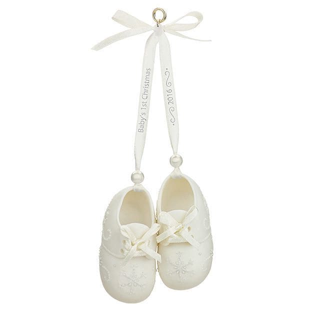 Hallmark Baby's First Christmas Porcelain Baby Booties Ornament