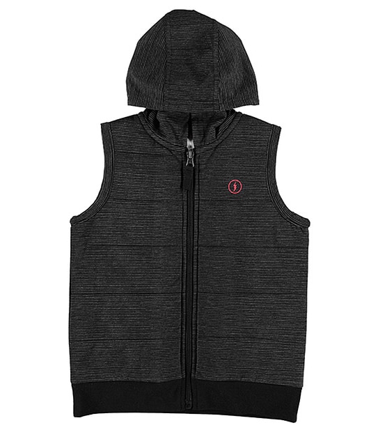 Fine Stripe Hooded Vest