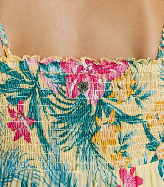 Piping Hot Shirred Maxi Dress