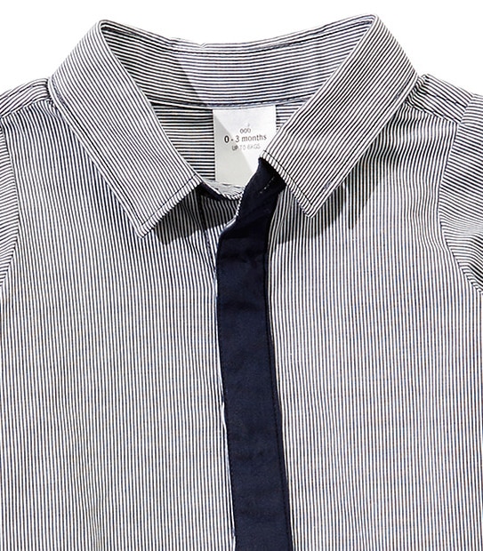 Boys' Shirt, Mock Tie And Shorts Set