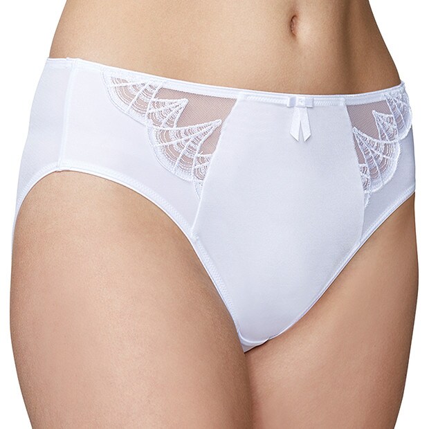 Deco High Cut Briefs - White Deco High Cut Briefs - White