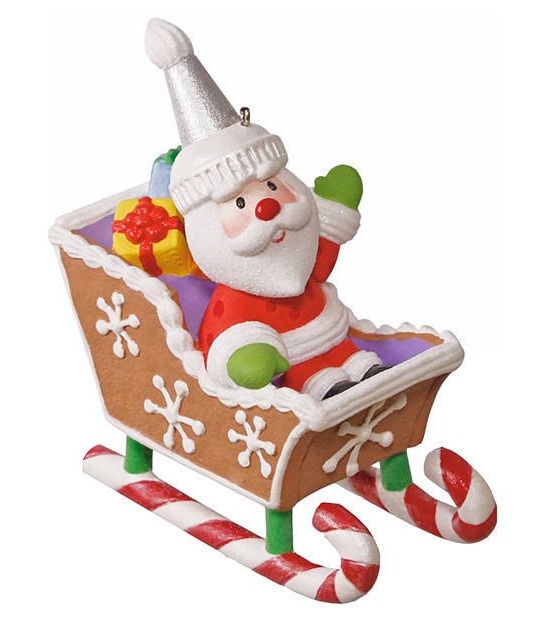 Hallmark Santa's Sweet Ride Sleigh Ornament