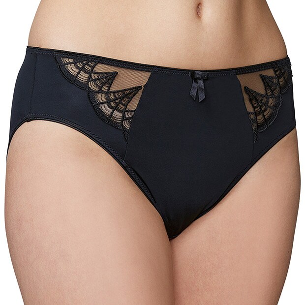 Deco High Cut Briefs - Black Deco High Cut Briefs - Black