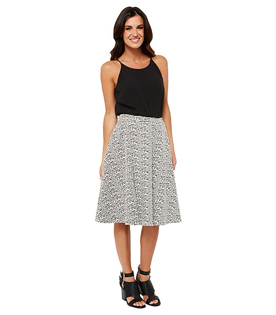 Jacquard Full Circle Skirt