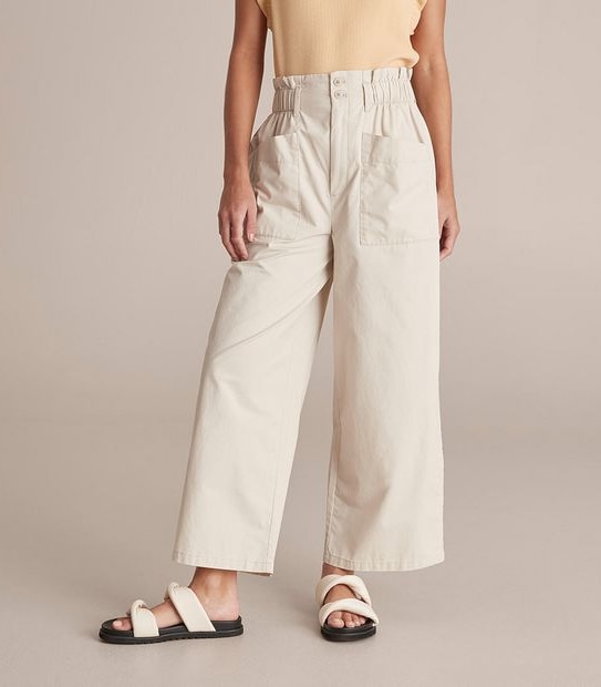 Paperbag Waist Wide Leg Pants