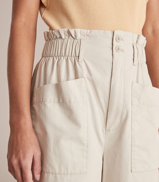 Paperbag Waist Wide Leg Pants