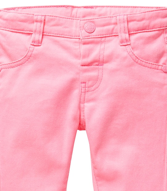 Girls' Stretch Jeans - Flouro Pink