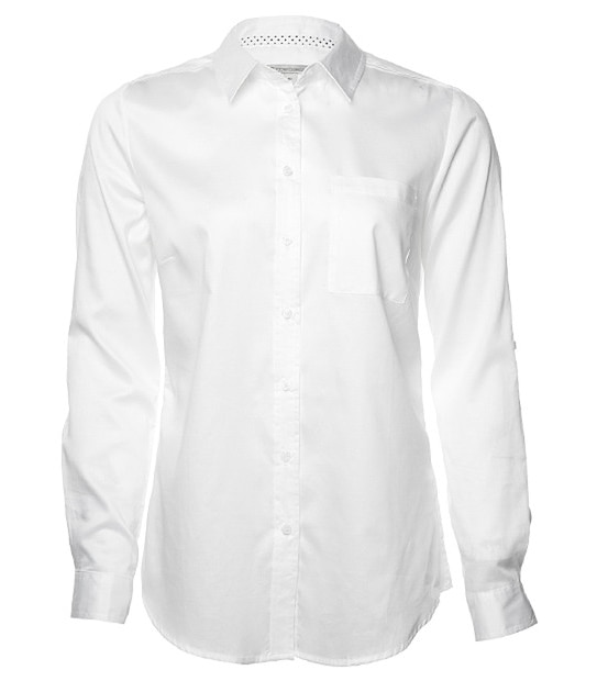 Cotton Boyfriend Shirt - White