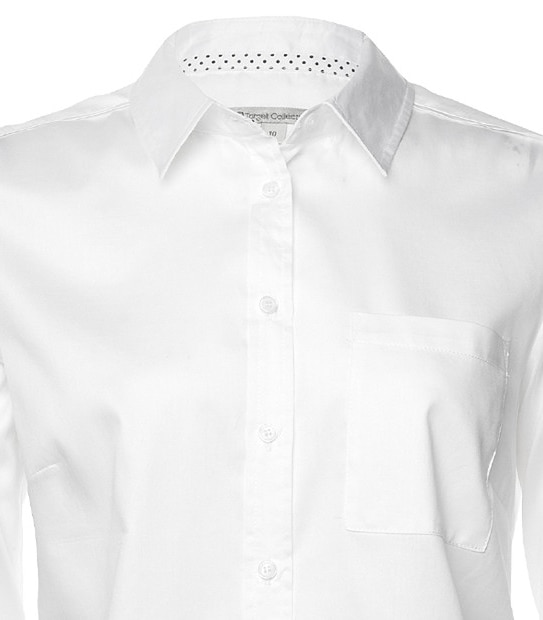 Cotton Boyfriend Shirt - White