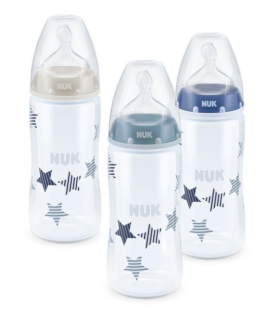 NUK First Choice Trio Bottle Set 300ml - Blue