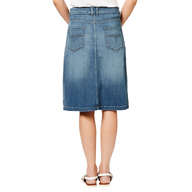 A-Line Denim Skirt - Light Wash | Target Australia