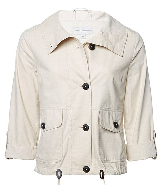 Short Hooded Jacket - Stone