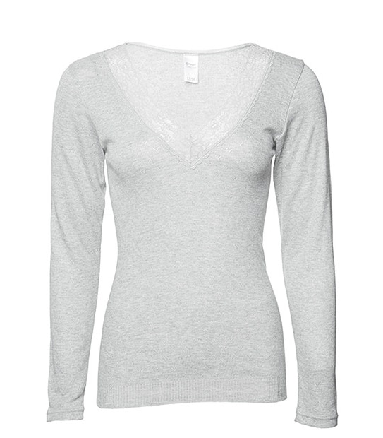 Pointelle Long Sleeve Thermal Spencer 4 of 5