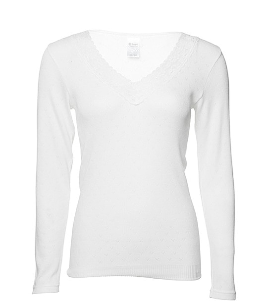 Pointelle Long Sleeve Thermal Spencer
