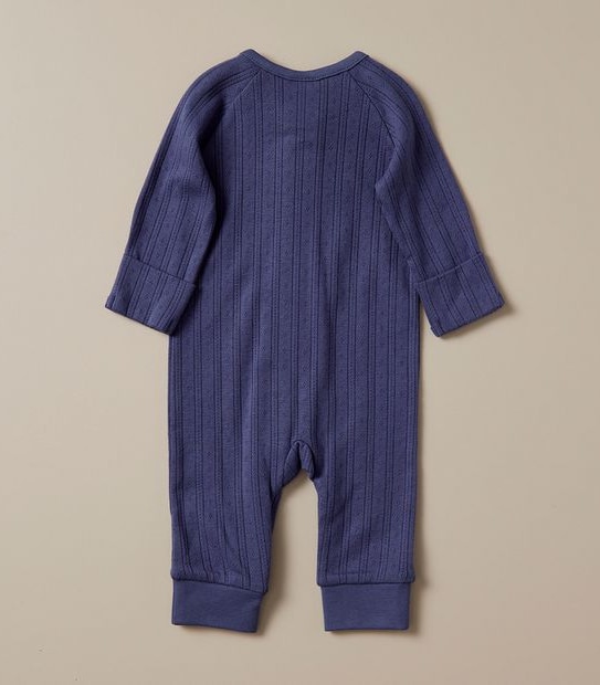 Baby Organic Cotton Pointelle Coverall