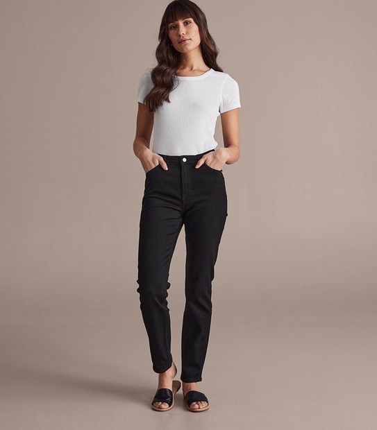 Alexa Straight High Rise Full Length Jeans 