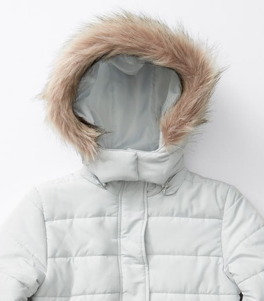 Puffer Jacket With Removable Hood