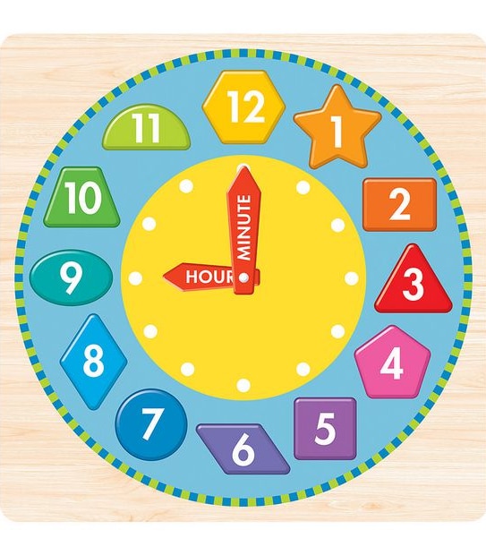 Whiz Kids Tell The Time Wooden Puzzle