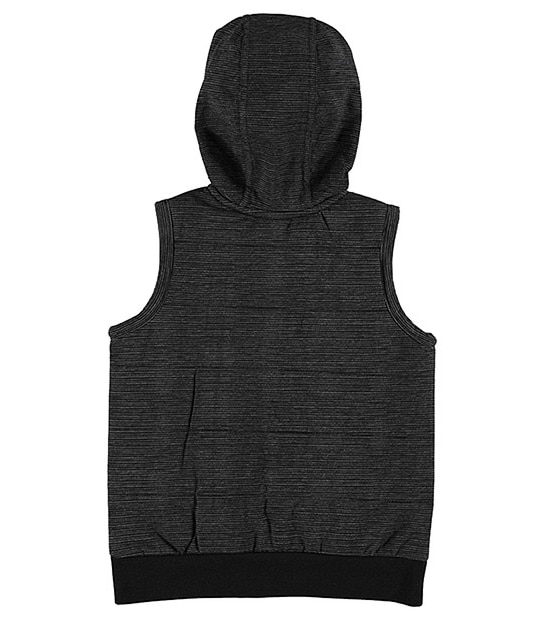 Fine Stripe Hooded Vest