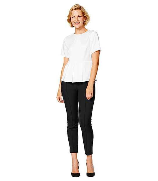 Peplum Top - Snow White