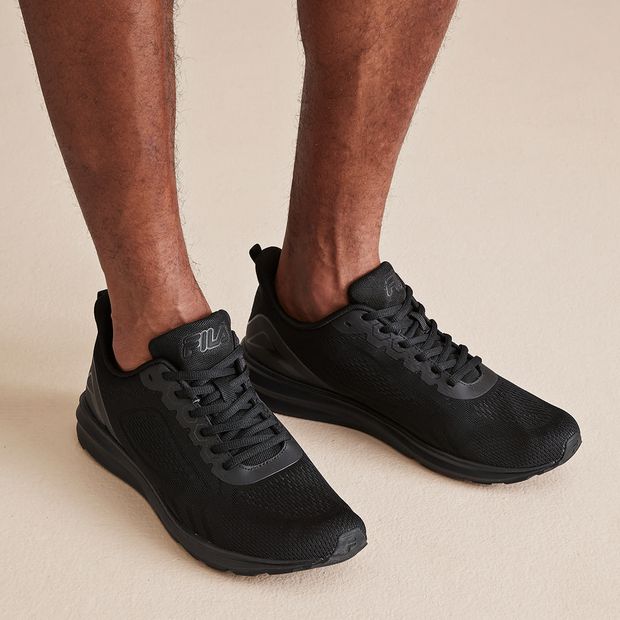 Fila running shoes mens black hotsell
