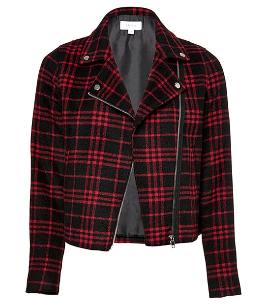 Lily Loves Plaid Jacket - Red