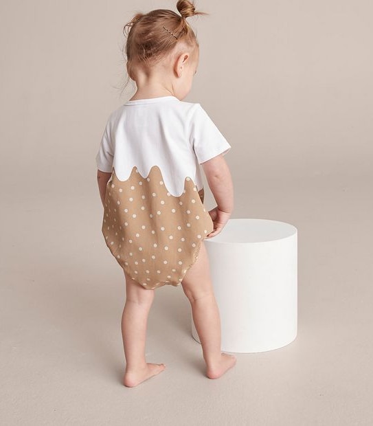 Baby Organic Cotton Christmas Pudding Bodysuit