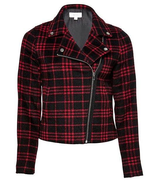 Lily Loves Plaid Jacket - Red