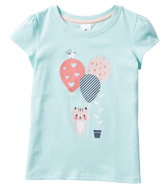 Girls' Short Sleeve Print T-Shirt