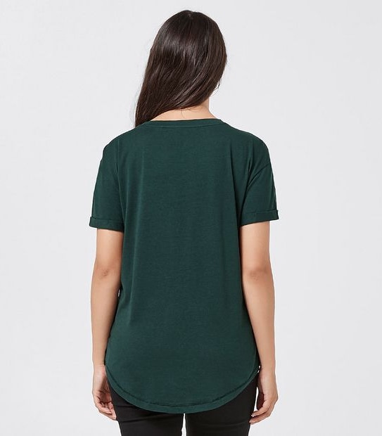 Relaxed Crew Neck T-Shirt - Teal Green