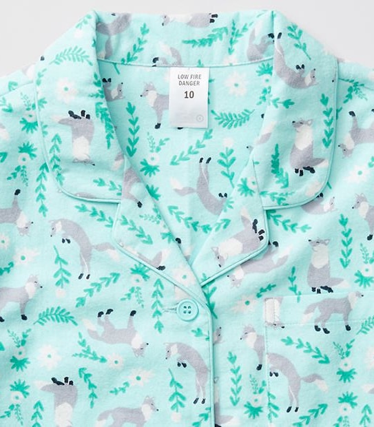Fox Long Sleeve Flannelette Pyjama Set 6 of 6
