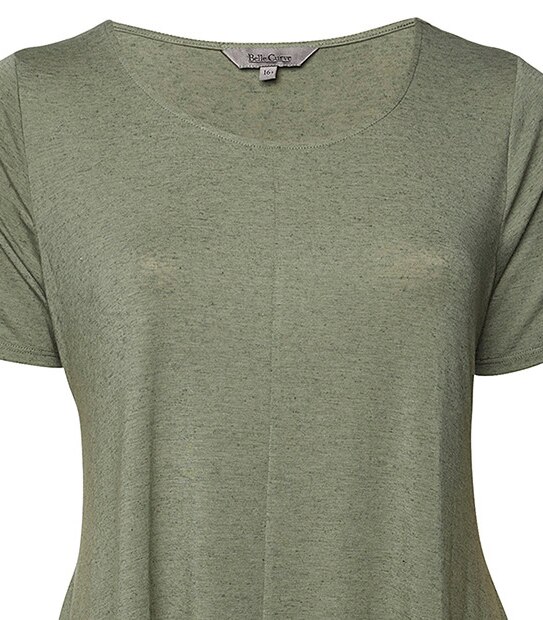 Belle Curve Asymmetrical Tunic - Seaspray 4 of 4