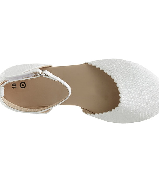 Ezra Ballet Flats - White