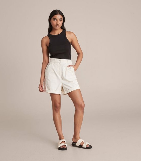 Longline Twill Shorts