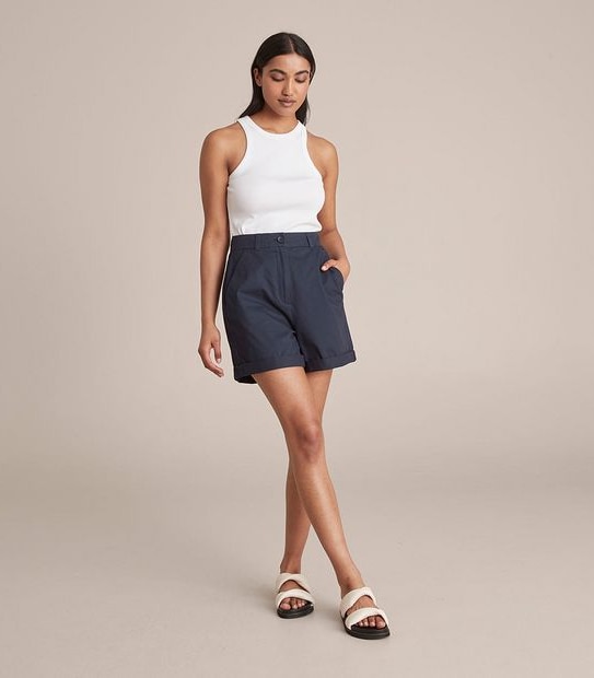 Longline Twill Shorts