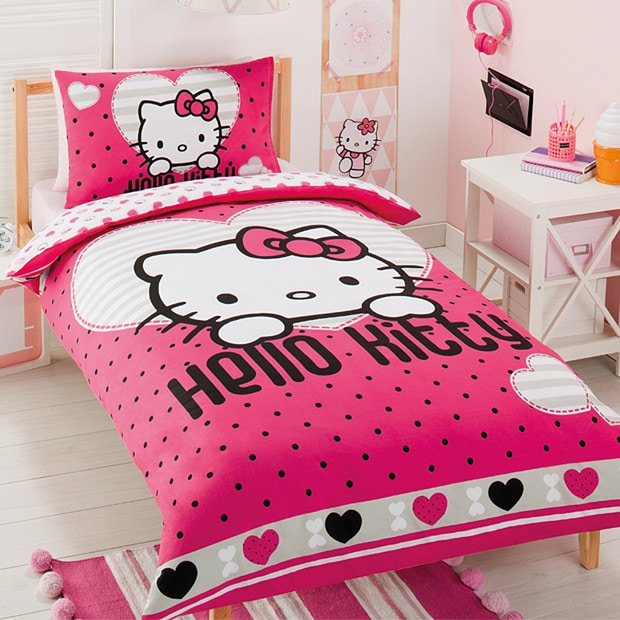 Hello Kitty Single Bed Sheet Hello Kitty Single Bed Sheet